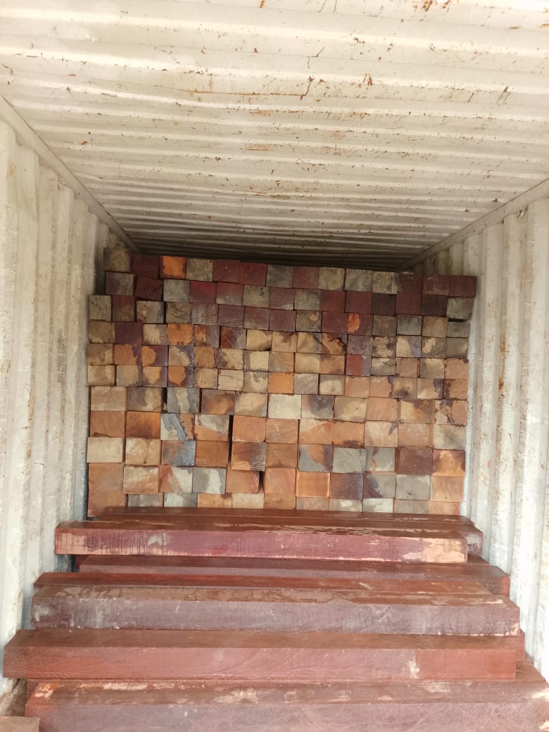 Fully loaded export container, Ghana